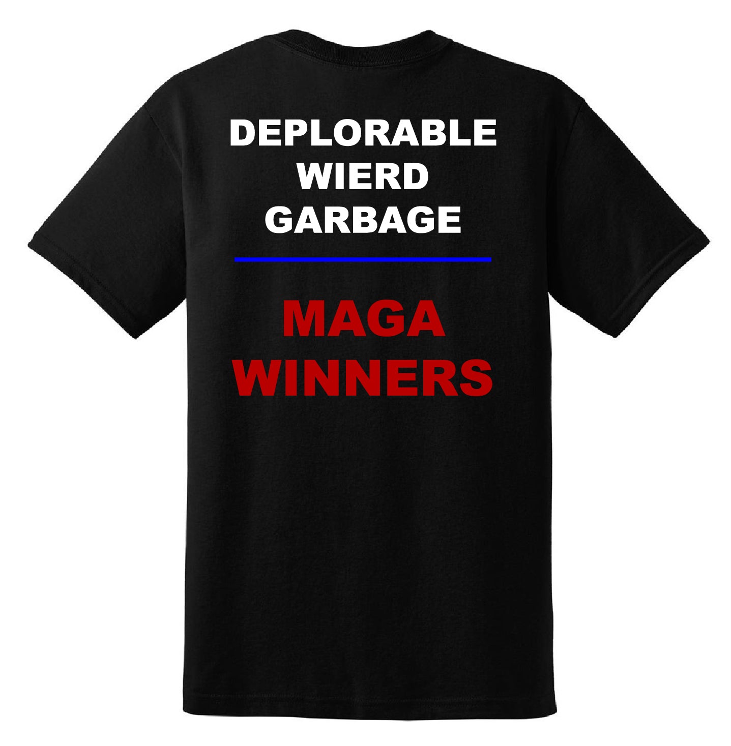 Deplorable+Weird+Garbage=Maga Winner Tee