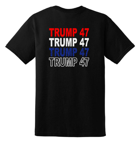 Trump 47 Short Sleeve Black Tee